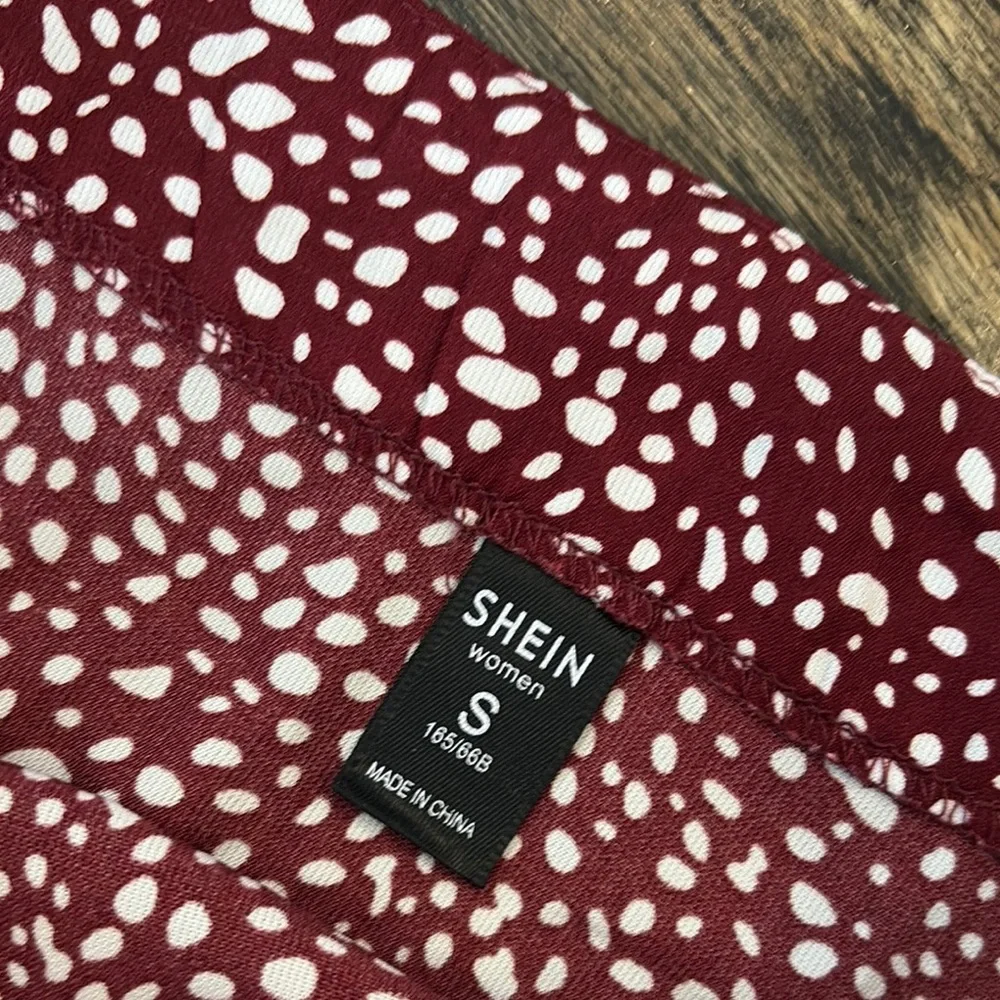 Stylish Red Polka Dot Skirt by SHEIN - size small